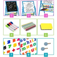 Ricokids 780001 Magnetická otočná tabule, modrá