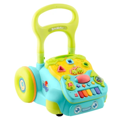 Ricokids RK-744 Vzdělávací chodítko s hudbou 2 v 1, tyrkysové