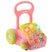 Ricokids RK-744 Vzdělávací chodítko s hudbou 2v1, růžové