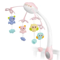 Ricokids RK-813 Mobil nad detskú postieľku s projektorom, ružový