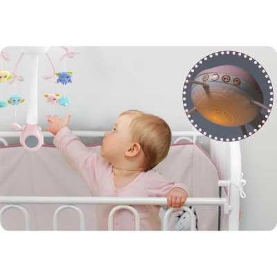 Ricokids RK-813 Mobil nad detskú postieľku s projektorom, ružový