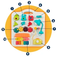 Ricokids 782000 Vzdelávací stôl s hudbou a zvukom, modrý