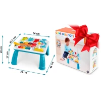 Ricokids 782000 Vzdelávací stôl s hudbou a zvukom, modrý