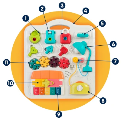 Ricokids 782000 Vzdelávací stôl s hudbou a zvukom, modrý