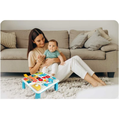 Ricokids 782000 Vzdelávací stôl s hudbou a zvukom, modrý