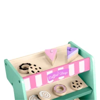 Ricokids 785100 Drevená kaviareň a cukráreň s kávovarom, mätová