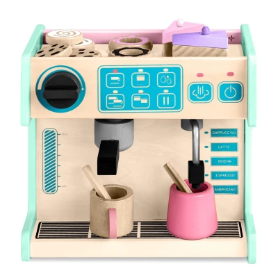 Ricokids 785100 Drevená kaviareň a cukráreň s kávovarom, mätová