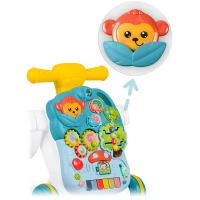 Ricokids 781500 4 v 1 vzdelávací chodítko, modré a biele