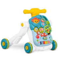 Ricokids 781500 4 v 1 vzdelávací chodítko, modré a biele