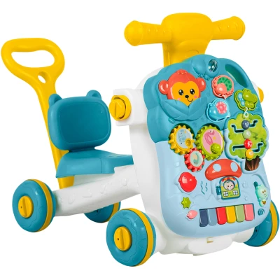 Ricokids 781500 4 v 1 vzdelávací chodítko, modré a biele