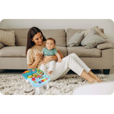 Ricokids 781500 4 v 1 vzdelávací chodítko, modré a biele