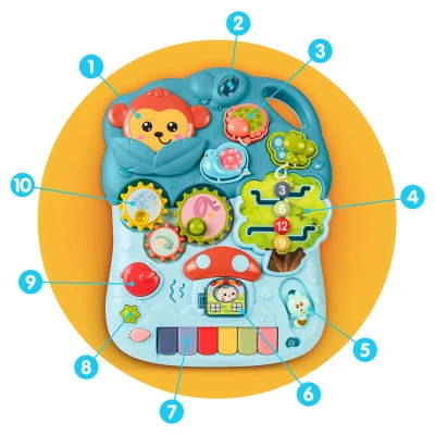 Ricokids 781500 4 v 1 vzdelávací chodítko, modré a biele