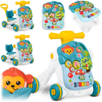 Ricokids 781500 4 v 1 vzdelávací chodítko, modré a biele