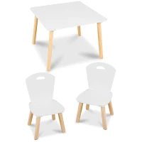 Ricokids RC-848 Detský stôl s dvoma stoličkami, biely
