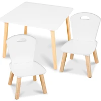 Ricokids RC-848 Detský stôl s dvoma stoličkami, biely