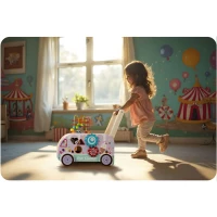 Ricokids RK-873 Drevená chodítka so zmrzlinou