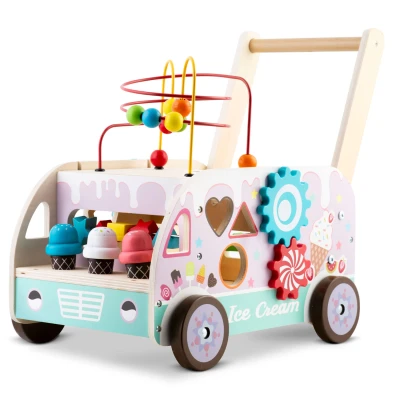 Ricokids RK-873 Drevená chodítka so zmrzlinou