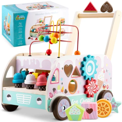 Ricokids RK-873 Drevená chodítka so zmrzlinou