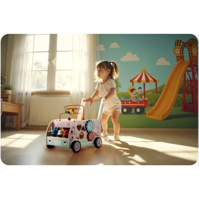 Ricokids RK-873 Drevená chodítka so zmrzlinou