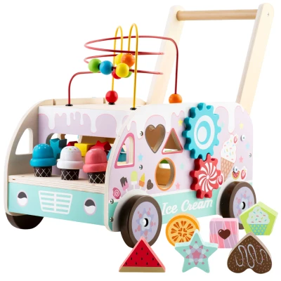 Ricokids RK-873 Drevená chodítka so zmrzlinou