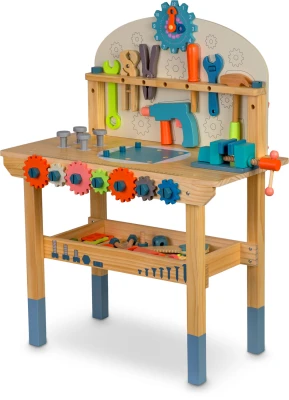 Ricokids RK-876 Drevený pracovný stôl s náradím