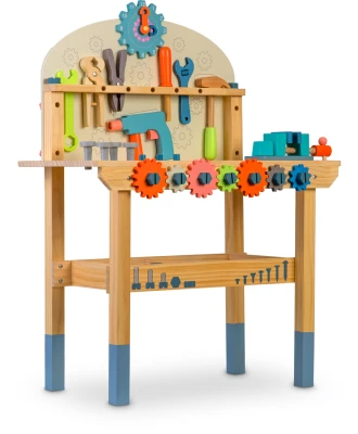 Ricokids RK-876 Drevený pracovný stôl s náradím
