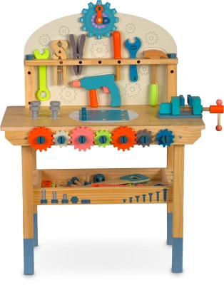 Ricokids RK-876 Drevený pracovný stôl s náradím