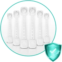 Ricokids 798200 Zabezpečení otevírání skříněk 6 ks, bílé