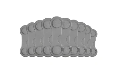 Ricokids 798301 Zabezpečení otevírání skříněk 10 ks, šedé