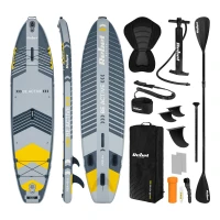 Rebel RBA-4518-G Paddleboard s príslušenstvom 335 cm, SUP ACTIVE PRO, sivý