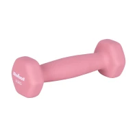 Rebel RBA-2330-0.5 Činky HEX litinové neoprenové 2×0,5 kg, růžové