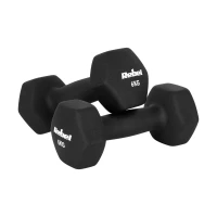 Rebel RBA-2330-6 Litinové neoprenové činky HEX 2x6 kg, černé