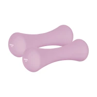 Rebel RBA-2329-2 Liatinové neoprénové činky 2×2 kg, ružové