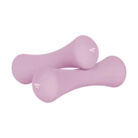 Rebel RBA-2329-2 Litinové neoprenové činky 2×2 kg, růžové