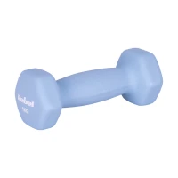 Rebel RBA-2330-1 Činky HEX litinové neoprenové 2×1 kg, světle modré