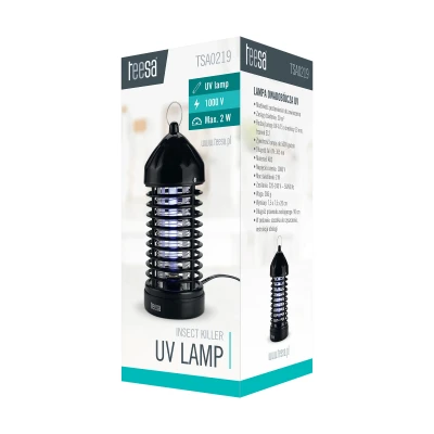 Teesa TSA0219 Lampa UV na hmyz UV-A T5, 2W, černá