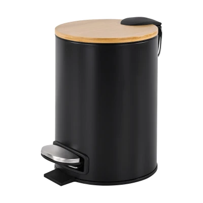 Teesa TSA0407 Koupelnový odpadkový koš 3 l, černý
