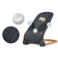 Nukido NK-52 Hojdacia stolička s hračkami, antracitová