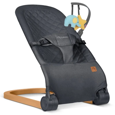 Nukido NK-52 Hojdacia stolička s hračkami, antracitová