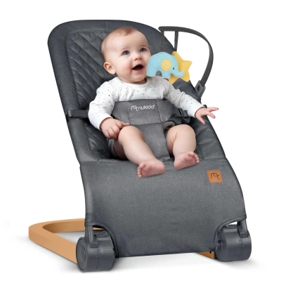 Nukido NK-52 Hojdacia stolička s hračkami, antracitová