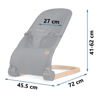 Nukido NK-52 Hojdacia stolička s hračkami, antracitová