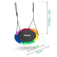 Neo-Sport 1040 Swingo XXL 95 cm hojdačka, farebná