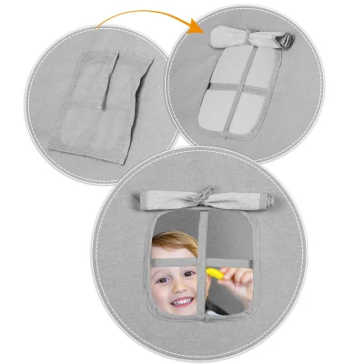 Nukido 740030 Dětské teepee se světýlky - šedé