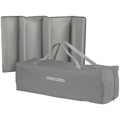 Ricokids RK-242 Cestovná detská postieľka 125x65x78 cm + matrac a taška, sivá