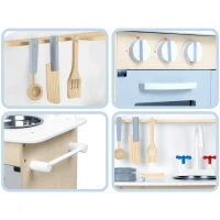 Ricokids 785200 Drevená interaktívna detská kuchynka