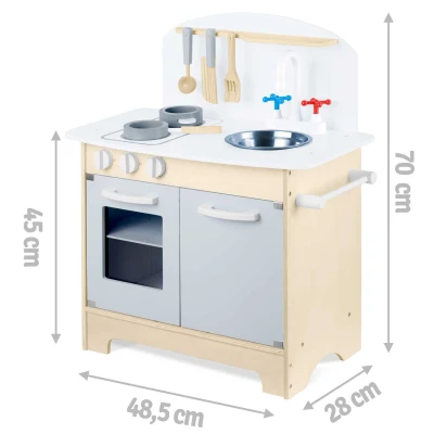 Ricokids 785200 Drevená interaktívna detská kuchynka