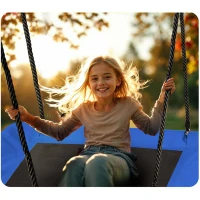 Neo-Sport NS-105 Houpačka hnízdo obdélníková Swingo 110 × 70 cm, modrá