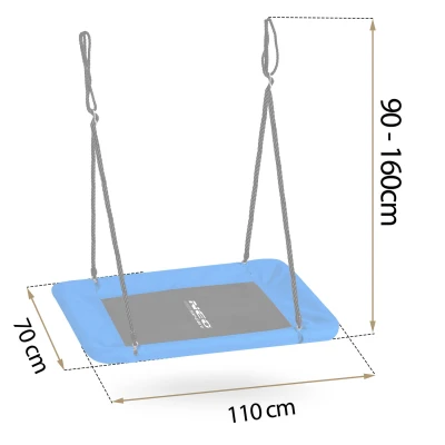 Neo-Sport NS-105 Houpačka hnízdo obdélníková Swingo 110 × 70 cm, modrá