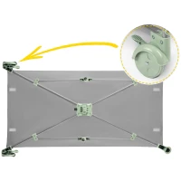 Ricokids RK-240 Cestovná detská postieľka + matrac a taška 125 × 65 × 78 cm, šedá-mätová