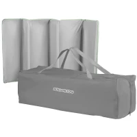 Ricokids RK-240 Cestovná detská postieľka + matrac a taška 125 × 65 × 78 cm, šedá-mätová